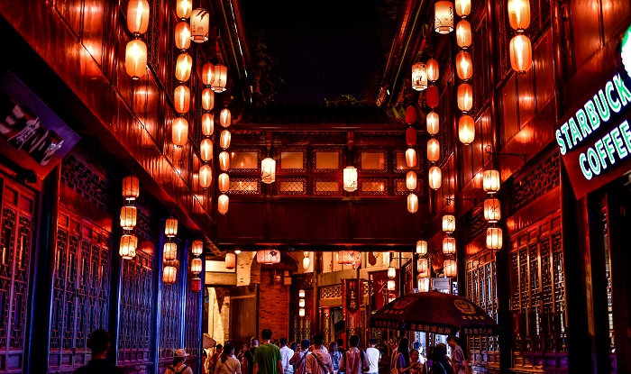 成都錦里夜景